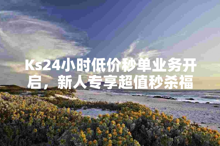 Ks24小时低价秒单业务开启，新人专享超值秒杀福利！