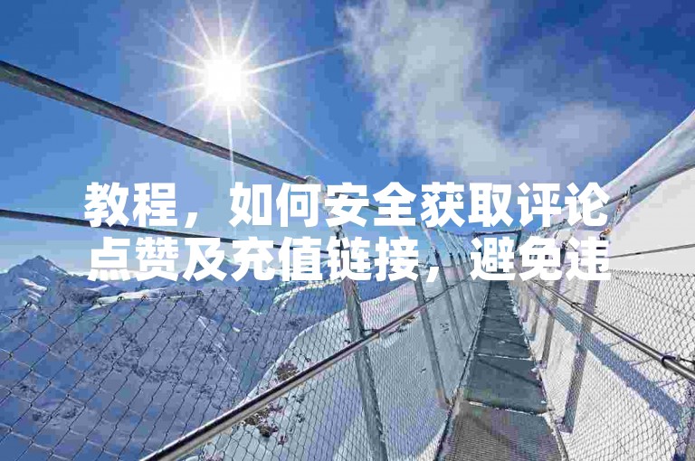 教程，如何安全获取评论点赞及充值链接，避免违规平台