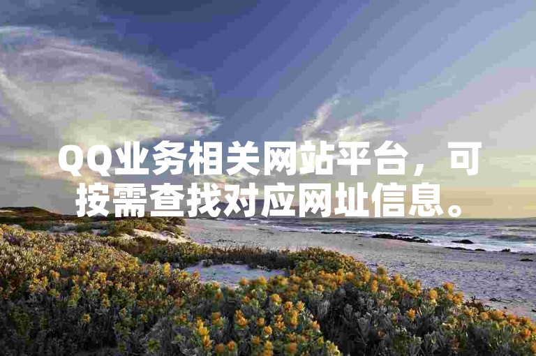 QQ业务相关网站平台，可按需查找对应网址信息。