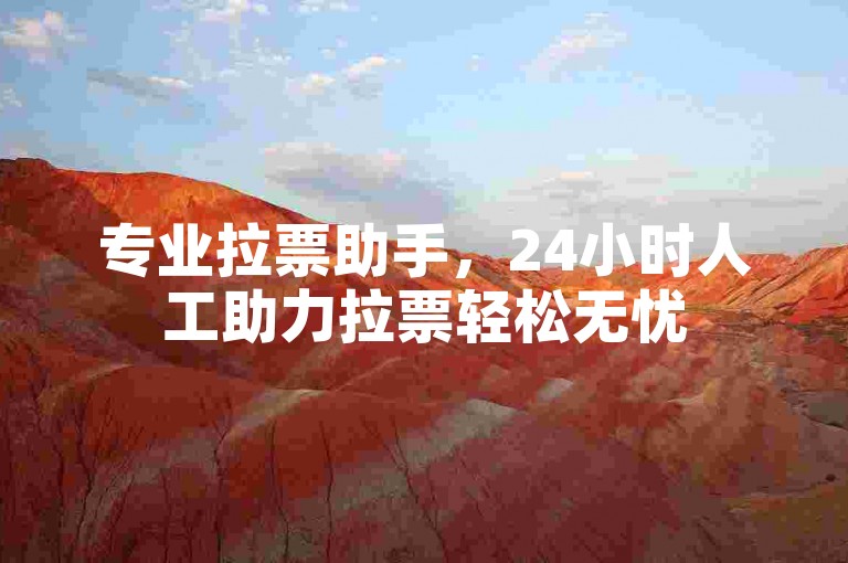 专业拉票助手，24小时人工助力拉票轻松无忧