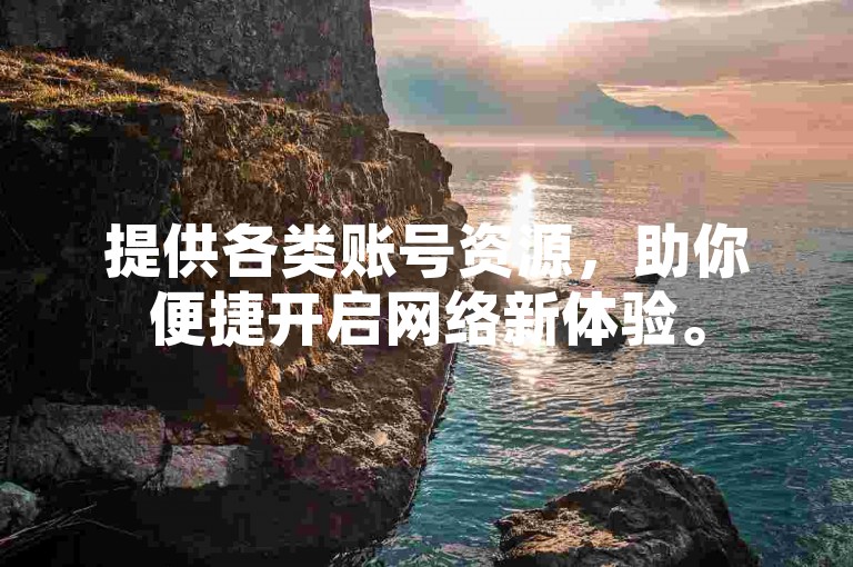 提供各类账号资源，助你便捷开启网络新体验。