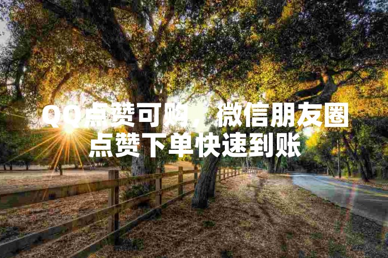 QQ点赞可购，微信朋友圈点赞下单快速到账