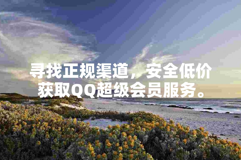 寻找正规渠道，安全低价获取QQ超级会员服务。