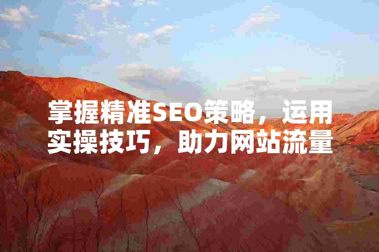 掌握精准SEO策略，运用实操技巧，助力网站流量提升。